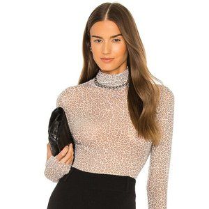 AFRM Zadie Top in Femme Leopard - Size M